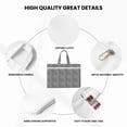 thumbnail image 5 of Kdxio Black Leopard File Tote Document Bag Business Briefcase Bag Document Organizer Tote Briefcase for Letter A4 Files Business Teacher Office Bag, 5 of 8