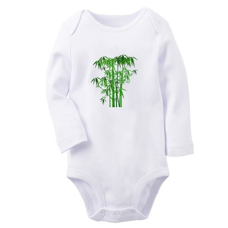 

Babies Nature Pattern Bamboo Rompers Newborn Baby Unisex Bodysuits Infant Jumpsuits Toddler 0-12 Months Kids Long Sleeves Oufits (White 0-6 Months)