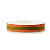 Rainbow Striped Grosgrain Ribbon, 5/8-inch, 25-yard, Orange/Moss