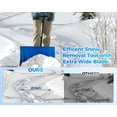 thumbnail image 2 of JoanKaren Pelle à Neige de 29 Pouces avec Roues, Pousse-Neige en Métal Robuste, Lame Inclinée à 5 Positions et Poignée à Hauteur Réglable à 5 Niveaux, Bleu, 2 of 8