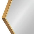 thumbnail image 4 of Kate and Laurel Rhodes 6-Sided Hexagon Wall Mirror, 30.75x34.75 Gold, 4 of 4