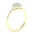 thumbnail image 2 of Imperial 3/8 Ct TDW Round Diamond Double Halo Engagement Ring in 10K Yellow Gold (H-I, I2), 2 of 3