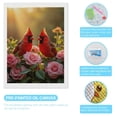 thumbnail image 3 of Diamond Art Kits for Adults - Red Birds Roses Sunset Glow 5d Diamond Painting for Adults, Diamond Art for Adults Beginners, Frameless Diamond Painting Kits for Adults for Home Wall Decor, 3 of 7