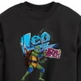 thumbnail image 3 of Teenage Mutant Ninja Turtles: Mutant Mayhem - Leonardo AKA Leo - Team Turtles - Toddler And Youth Crewneck Fleece Sweatshirt, 3 of 5