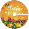 thumbnail image 1 of FMSHPON Easter Tree Skirt Colorful Eggs Bunny Xmas Christmas Tree Skirt Stand Mat for Holiday Party Decoration Indoor Outdoor 48 inches, 1 of 6