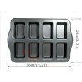 thumbnail image 5 of Langtuo Mini Loaf Pan Non Stick & Heat-Resistant 8-Cavity for Home Kitchen Oven, 5 of 8