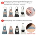 thumbnail image 2 of Maoww Apron Adjustable PVC Sleeveless Apron Pocket Strap Cooking Bib Kitchen Accessory, Type 1, Blue, 2 of 7
