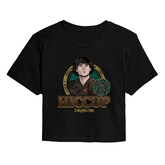 How To Train Your Dragon - Hiccup - Juniors Cropped Graphic T-Shirt