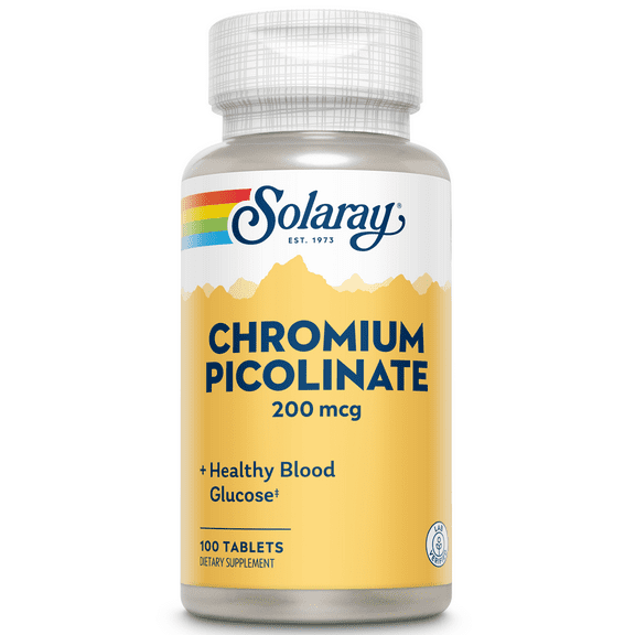 Solaray Chromium Picolinate 200mcg | 100ct