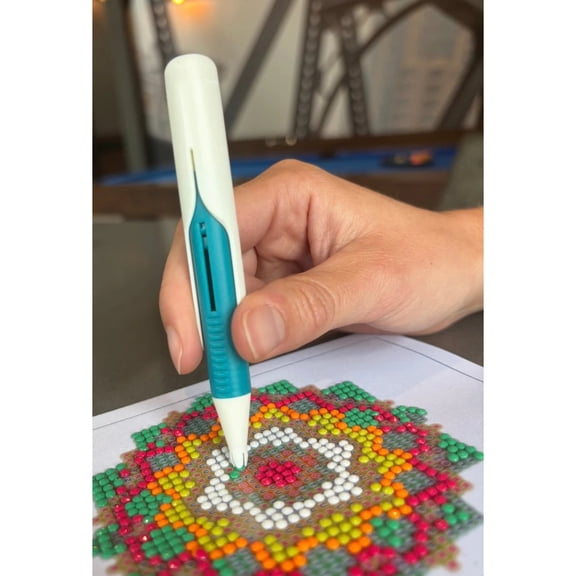 BeadBlitz Diamond Painting Auto Bead Dispenser Reloadable Feed Drill Pen No Wax Required DIY Diamond Art Hobby Supply