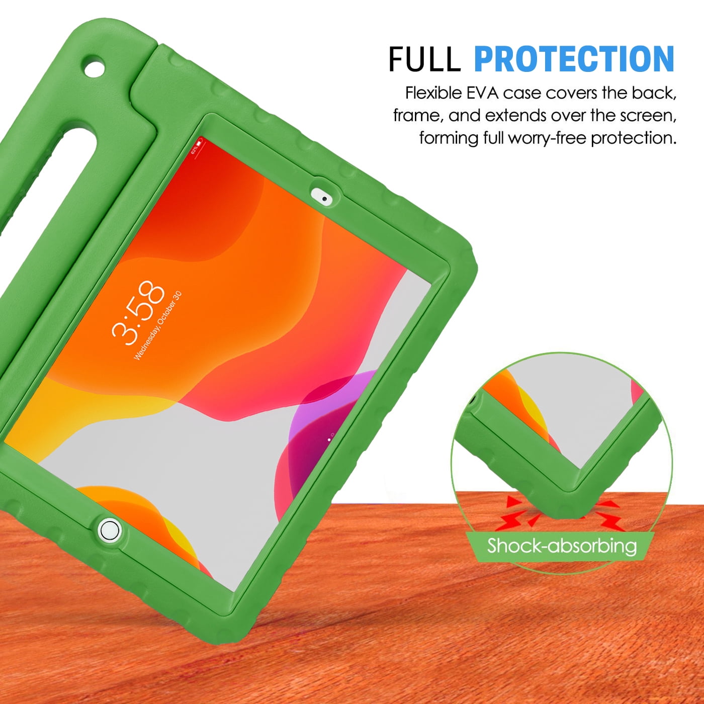 HDE iPad 8th Generation Case for Kids with Built-in Screen Protector, Shock Proof iPad Cover 7th Generation 10.2, iPad 10.2 Kids Case with Handle Stand for 7th/8th Generation Apple iPad