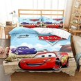 thumbnail image 1 of Juego de ropa de cama de dibujos animados para niños, figuras de Anime Mcqueen de Disney, funda nórdica doble, juegos de edredón, Sábana, colchas para bebés y niñas, 1 of 4