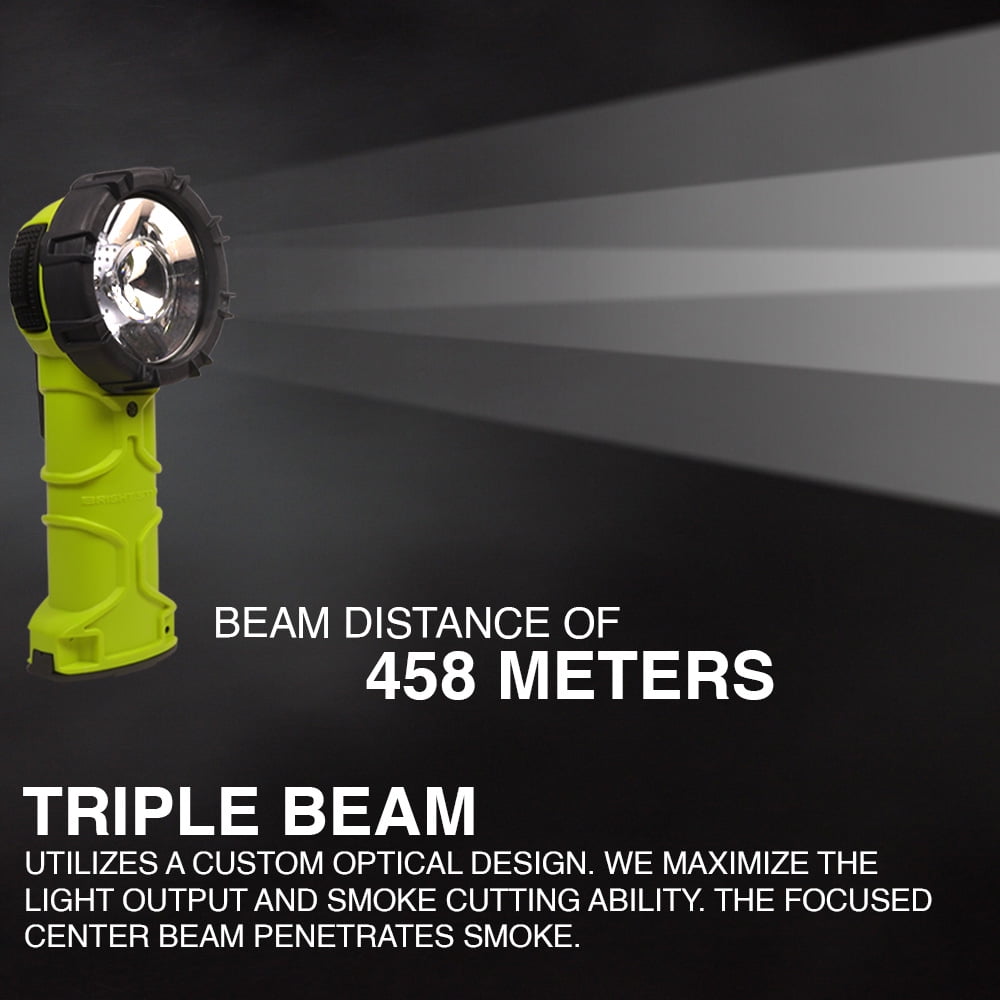 Koehler BrightStar Responder Pro Right-Angle Intrinsically Safe UL Certified LED Flashlight