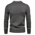 thumbnail image 4 of adviicd Top Sweater Pullover Half Knitted Solid Turtleneck Men's Pullover Sweater Men's Sweaters Mens plus Size Coat, 4 of 5