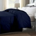 thumbnail image 3 of All-Season Super Soft and Luxury Comforter, Alaskan King 136 by 120 inch Navy Blue Solid| 400 GSM Microfiber | 1 Piece Quilted Box Comforter Set, 3 of 9
