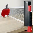 thumbnail image 2 of 1PC Retractable Table Tennis Net Portable Ping Pong Net 175cm Scalable Suit for any Table Outdoor Indoor Use Black, 2 of 6