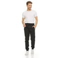 thumbnail image 3 of PURE CHAMP Mens 3 Pack Fleece Active Athletic Workout Jogger Sweatpants for Men with Zipper Pocket and Drawstring Size S-3XL, 3 of 11