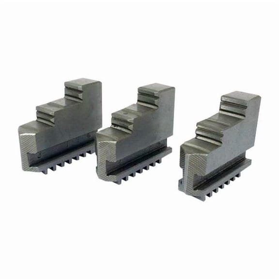 3 Piece Steel External Hard Jaw Set For 3" 3-Jaw K11 80 Lathe Chuck