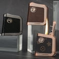 thumbnail image 2 of Bbsisgo Kerosene lighters, Candle lighters, Gift lighters for men and women(Without fuel),黑草席纹皮, 2 of 10