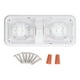 thumbnail image 2 of Luz interior para RV 2 luces LED de techo brillantes 2835 SMD LED Bombillas 600lm Iluminación de domo con interruptor de 3 Vías DC 12V para Barco Yacht 8W ANGGREK Otros, 2 of 8