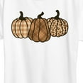 thumbnail image 3 of Instant Message - Brown Plaid Pumpkins - Women's Short Sleeve Graphic T-Shirt, 3 of 6
