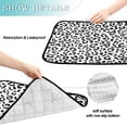 thumbnail image 4 of IAUYY Washable Pee Pads for Dogs Medium+Large Absorbent and Leak-Proof Non-Slip Reusable Puppy Pee Pads for Dogs Applicable to Playpen Potty Crate Littrer Black and White Style, 4 of 7