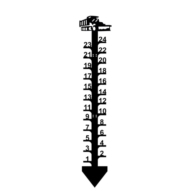 Xihbxyly Indicador de Nieve Navideño, Diseño de Copo de Nieve, Decoración para Exteriores, Metal Pintado a Mano, Base Autonivelante, Decoración Invernal para El Hogar, Regalo Navideño, Tamaño de 61 C