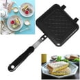 thumbnail image 4 of BLEEUS Double-sided Sandwich Pan Non Stick Aluminum Alloy Sandwich Maker Kitchen Daily Supplies (Black), 4 of 10