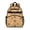 Dog Paw Print, variant on Pug Crown Gingham Blue Pattern Backpack for School, Cute School Bag with Adjustable Shoulder Straps and Padded Back, 15.25"x11.5"x5.25"