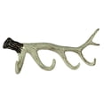thumbnail image 2 of Zeckos Natural Painted Cast Iron Deer Antler Wall Hook Rack 4 Hooks, 2 of 7