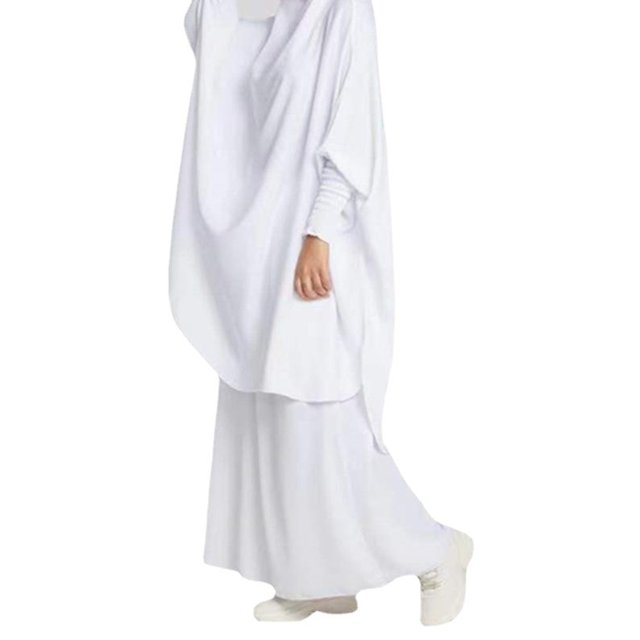 Mujeres 2 Set Color sólido Plus Manga larga Talla única Longuette Overol con capucha