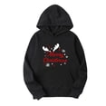 thumbnail image 1 of Sudadera con capucha para hombre, informal, con estampado navideño, de manga larga, tipo blusa, 1 of 5