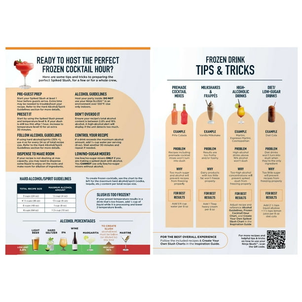 Slushie ratio infographic 3-2-1 frozen fruit liquid flavoring
