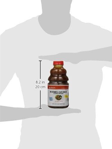 Mizkan Mustard Soy Sauce Flavored Dressing 32oz 946ml Plus NineChef Brand Coffee Tea Spoon