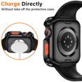 thumbnail image 5 of MSHUN Rugged Case Compatible with Apple Watch Case Series 8/7 41mm/45mm Series 6/SE/5/4 40mm/44mm, Soft TPU Waterproof Shockproof Bumper Drop Proof Protective Cover Compatible with iWatch Series, 5 of 7