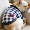thumbnail image 4 of Camisetas para perros pequeños Camiseta básica de verano Ropa a rayas para cachorros Sudadera con corazón Camiseta de manga corta de algodón suave Ropa para mascotas Niña Niño Ropa de abrigo, 4 of 7