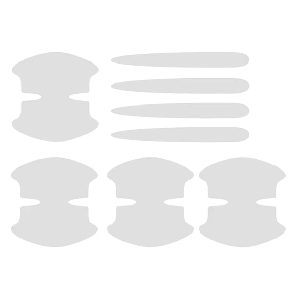 8PCS Clear Door Handle Protector Transparent Film PVC Materials Scratch Resistant Guard For Car Door Protective