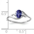 thumbnail image 2 of Primal Gold 14 Karat White Gold 6x4mm Oval Tanzanite and Diamond Ring, 2 of 4