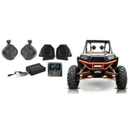 MTX Receiver w/ Bluetooth/Sirius+Memphis Amp+Dash+Tower Speakers For RZR/ATV/UTV