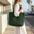thumbnail image 6 of Under $15 Clearance Beach Bags,Woven Straw Tote Bags，Large Beach Bag, Weaving Swim Shopping Travel Bag Waterproof, 6 of 7