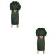 thumbnail image 3 of Bewildely Delantal para hornear en casa para hombres y mujeres, tela impermeable Unisex, bolsillos ajustables a prueba de aceite, babero de Verde 2piezas, 3 of 6