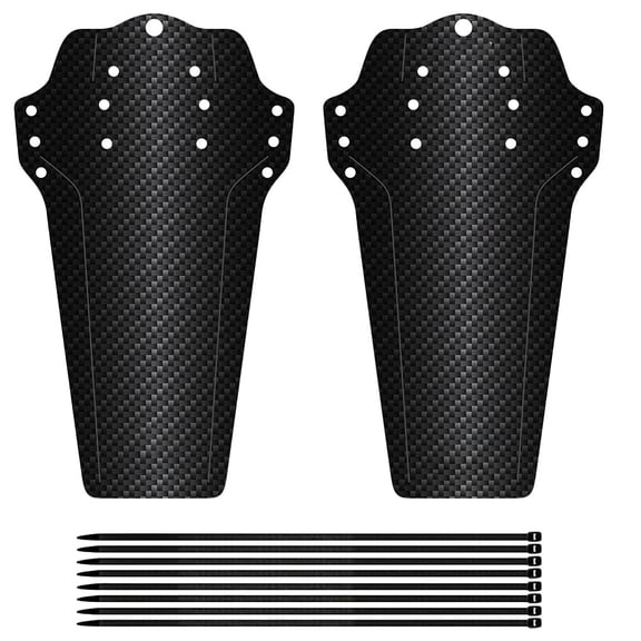 Milisten 2Pcs Bike Front Mud Guard Carbon Fiber Pattern Rear Mudguard Set Easy to Install for Mountain Bikes