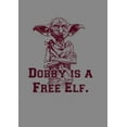 thumbnail image 2 of Boy's Harry Potter Dobby is a Free Elf Performance Graphic Tee Charcoal Heather Small, 2 of 4