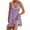 Purple, variant on CIENVNSTG Women's Summer Mini Dress Halter Backless Sleeveless A Line Ruffle Hem Flowy Cami Dresses Sundress Party Club Cocktail Dresses Red 2XL
