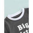 thumbnail image 6 of Genuiskids Toddler Baby Girl Cotton T-shirt BIG SISTER Letter Print Patch Round Neck Short Sleeve Summer Loose Fit Top Casual Clothes, 6 of 8