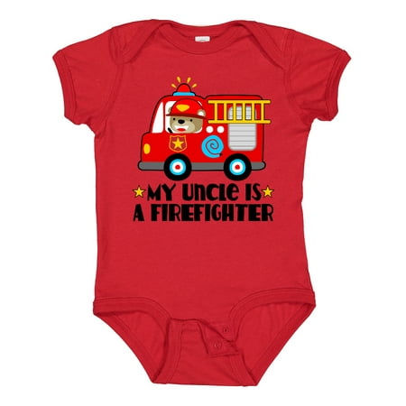 

Inktastic Fireman Uncle is a Firefighter Gift Baby Boy or Baby Girl Bodysuit