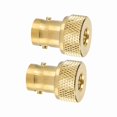 thumbnail image 1 of Bnc To Sma Adapter, 2 Pcs Gold Bnc Female To Sma Male Convert Adapter Connector Bnc To Sma Connector Sma Bnc Adapter With50 Ohms Impedance 1000 Times Span Life for LAN Devices, 1 of 7