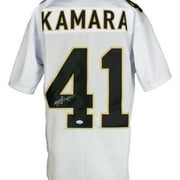 Alvin Kamara Orleans Signed White Football Jersey BAS ITP