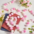 thumbnail image 4 of 3Pcs Felt Ball Garland Misscrafts 7.88 Feet 30 Balls Pink Pom Pom Garland Home Room Hanging Decoration Wool Felt Ball Christmas Tree Garland, 4 of 9