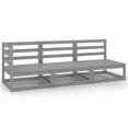 thumbnail image 1 of vidaXL 3 Piece Garden Lounge Set Grey Solid Pinewood, 1 of 1